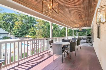 Large balcony and patio